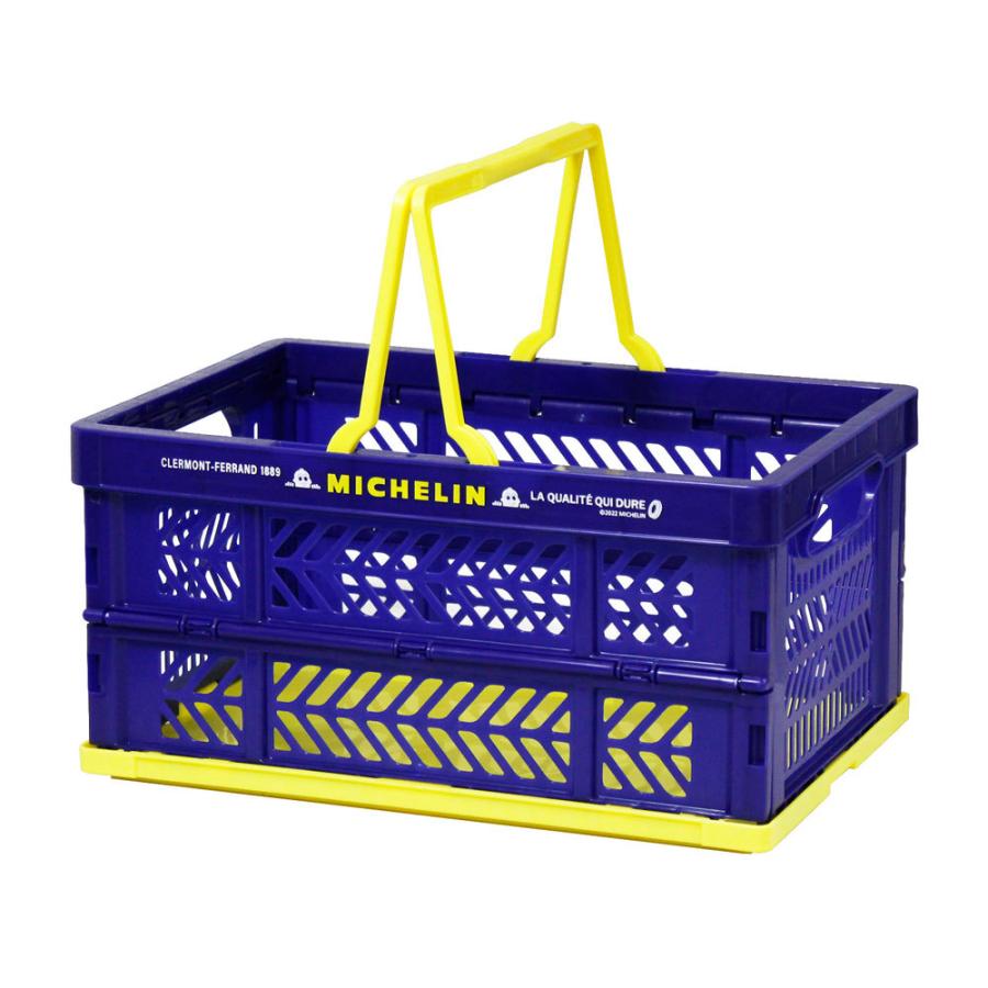 ミシュラン 折りたたみ バスケット 収納 かご おしゃれ 買い物かご キャンプ アウトドア 洗濯物 洗車 雑誌 小物入れ アメリカ アメリカン雑貨 Michelin 最大91 Offクーポン