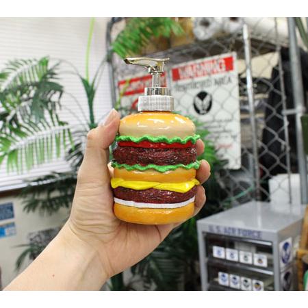 ハンバーガー ソープディスペンサー ボトル シャンプー 消毒液 ハンド