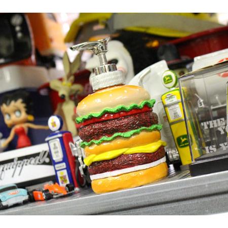 ハンバーガー ソープディスペンサー ボトル シャンプー 消毒液 ハンド