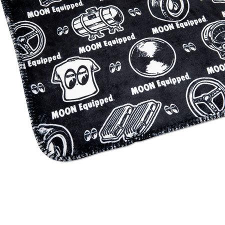 【送料・税込】MOON Equipped アイシェイプ フリース ピロー ムーンアイズ ブランケット ひざ掛け おしゃれ フリース 車内