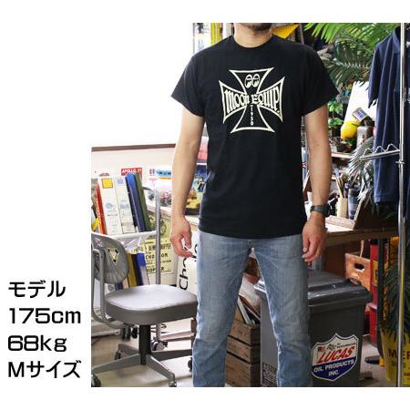 ムーンアイズ Tシャツ メンズ 半袖 アメカジ おしゃれ かっこいい 車 バイク アウトドア ホットロッド レーシング MOONEYES MOON Equipped Iron Cross Tシャツ |  | 05