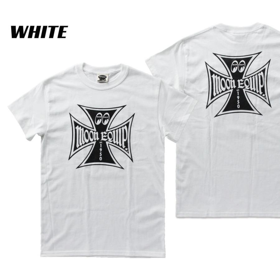 ムーンアイズ Tシャツ メンズ 半袖 アメカジ おしゃれ かっこいい 車 バイク アウトドア ホットロッド レーシング MOONEYES MOON Equipped Iron Cross Tシャツ |  | 06