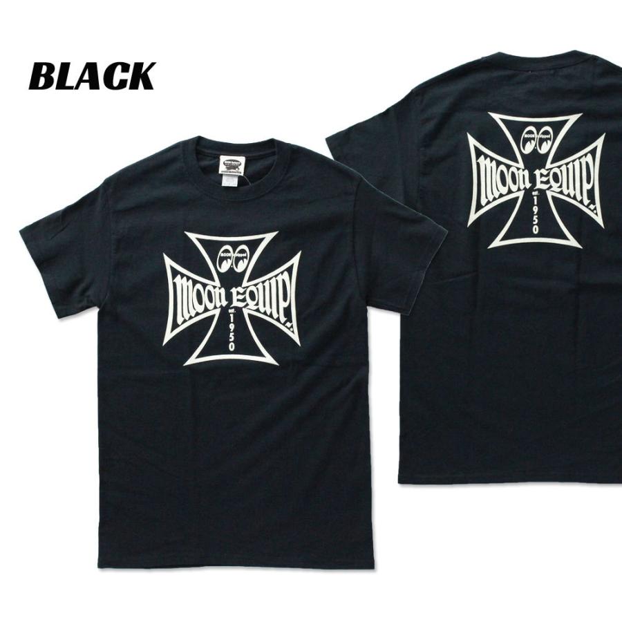 ムーンアイズ Tシャツ メンズ 半袖 アメカジ おしゃれ かっこいい 車 バイク アウトドア ホットロッド レーシング MOONEYES MOON Equipped Iron Cross Tシャツ |  | 07
