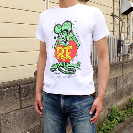 RAT FINK（ラットフィンク） Tシャツ カラーフィンク ホワイト メール