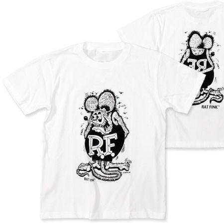 ラットフィンク Ｔシャツ RAT FINK モノフィンク ホワイト メール便OK＿TS-RIT002WH-MON｜planfirst