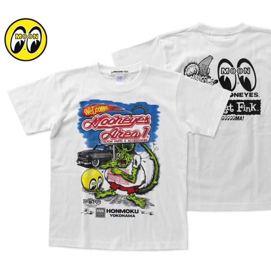 ムーンアイズ Tシャツ ラットフィンク メンズ 半袖 アメカジ おしゃれ かっこいい ホットロッド レーシング モーター Mooneyes Rat Fink X Area 1 Tシャツ Ts Tm810wh Mon U S Junkyard 通販 Yahoo ショッピング