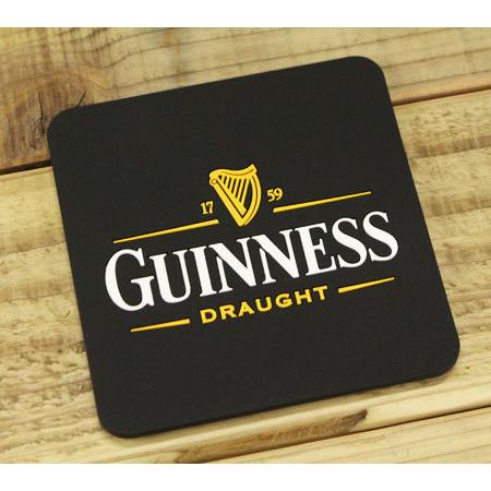 ギネス GUINNESS コースター おしゃれ かっこいい ラバー アルコール