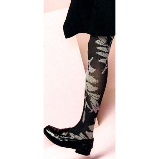 オメロ 　足元に咲く大きな花　華やかなシーンにおすすめ　 パーティにも♪　DIORS  　柄タイツ　イタリア製 |  | 02
