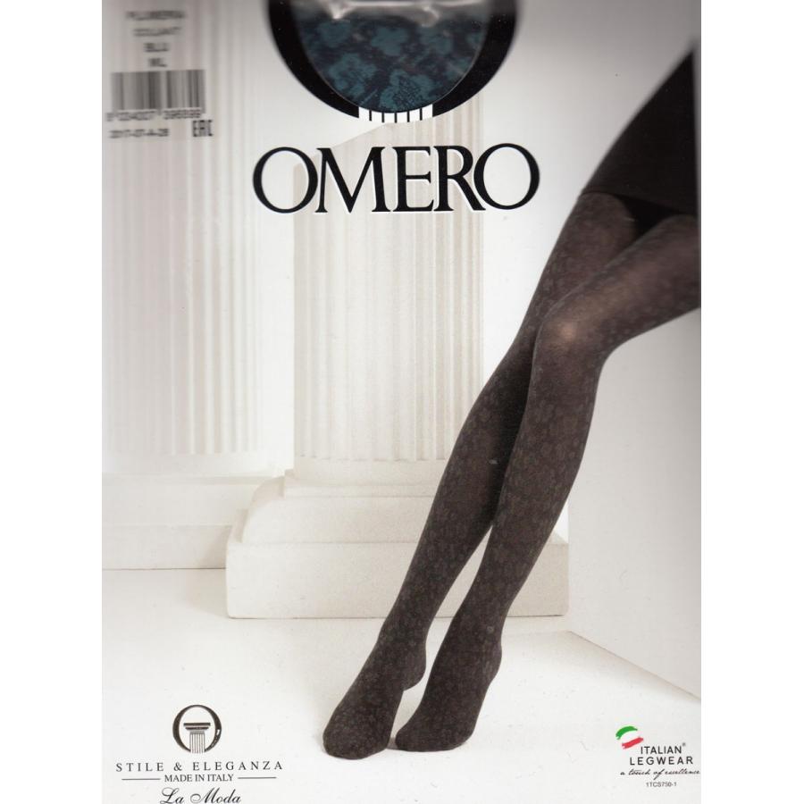 【在庫少につき値下げしました 50%off】正規品 ゆうパケット送付対応商品　オメロAW  PLUMERIA　　柄タイツ　イタリア製  　足元に咲くプルメリア | 