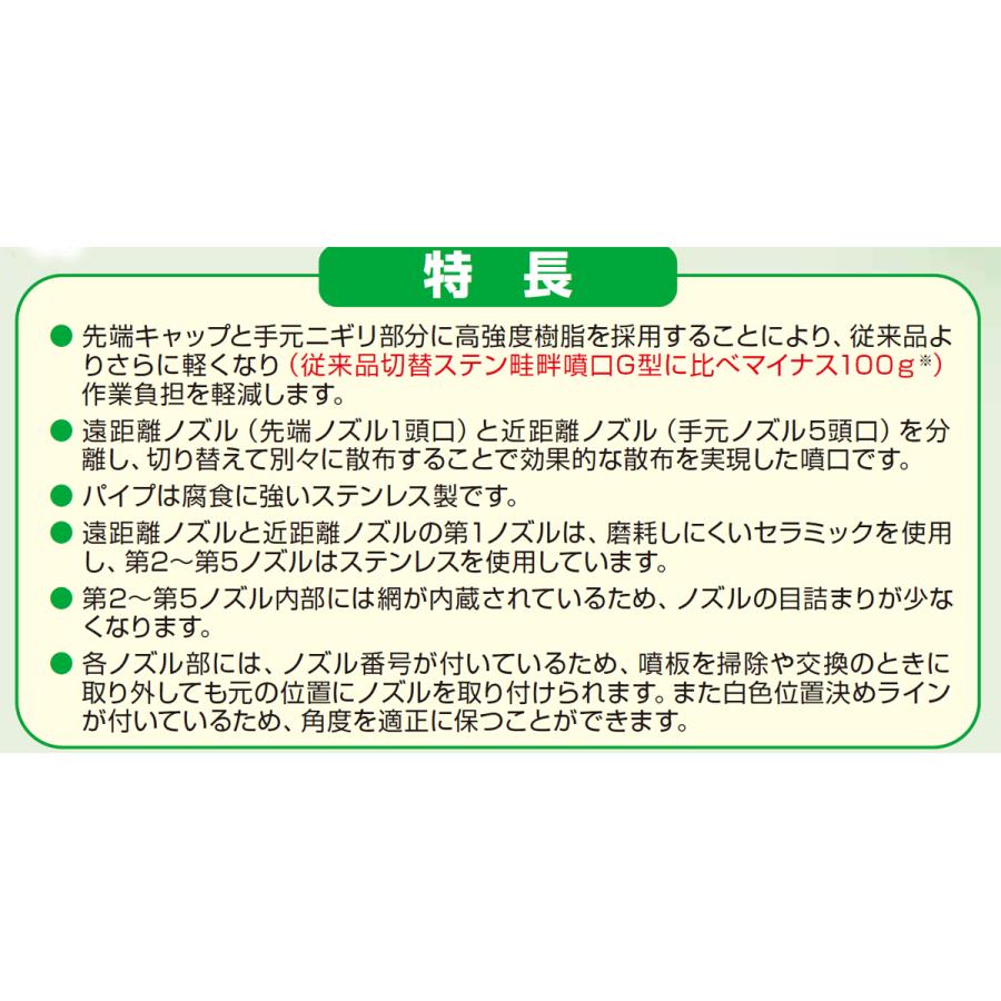 ヤマホ 切替ステン畦畔PPSタイプ35型(G1/2) : プランハーベ - 通販