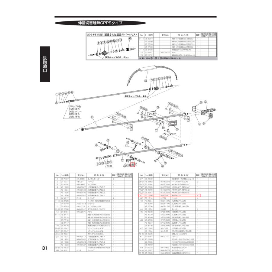 ヤマホ部品 網40# H-406-40 (コードNo 901186) : プランハーベ - 通販