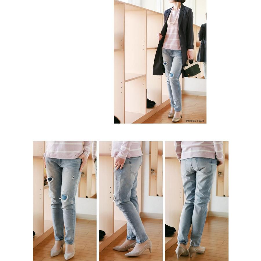 upper hights(アッパーハイツ)スリム ボーイフレンドデニム=THE STEADY 