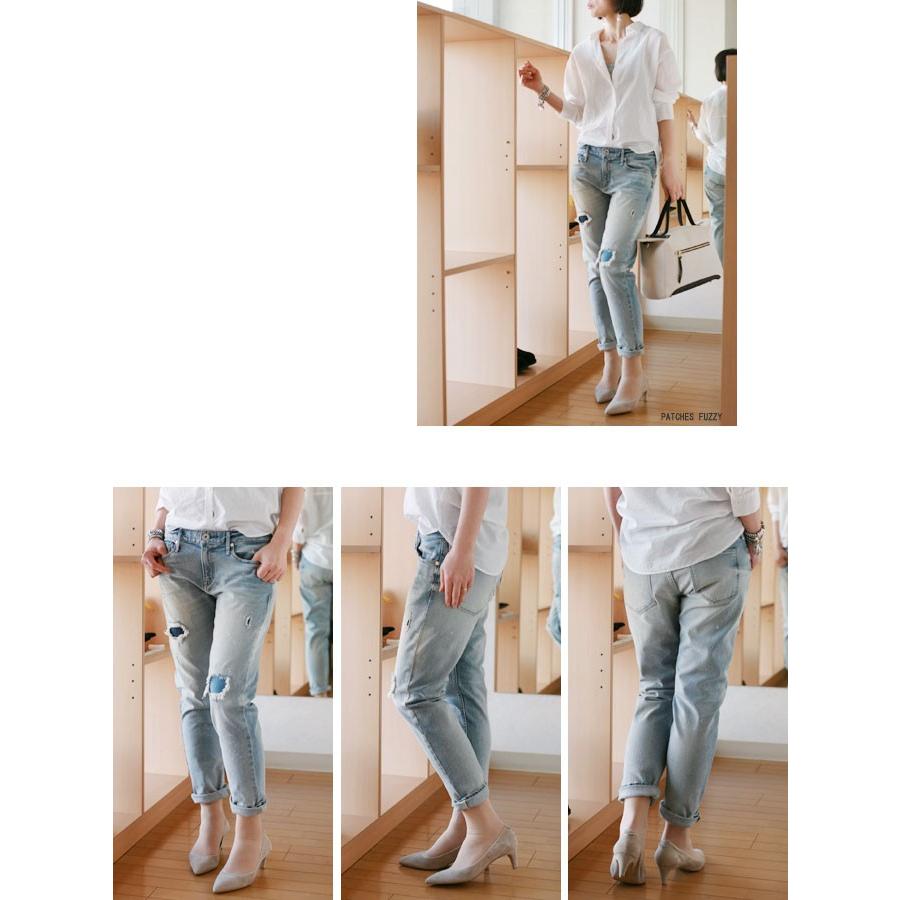 upper hights(アッパーハイツ)スリム ボーイフレンドデニム=THE STEADY 