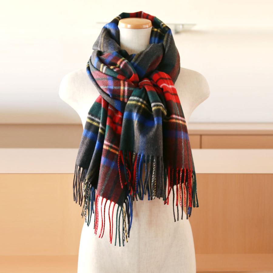 希少色 未使用タグ付 ジョンストンズ カシミヤ100% ストール オレンジ