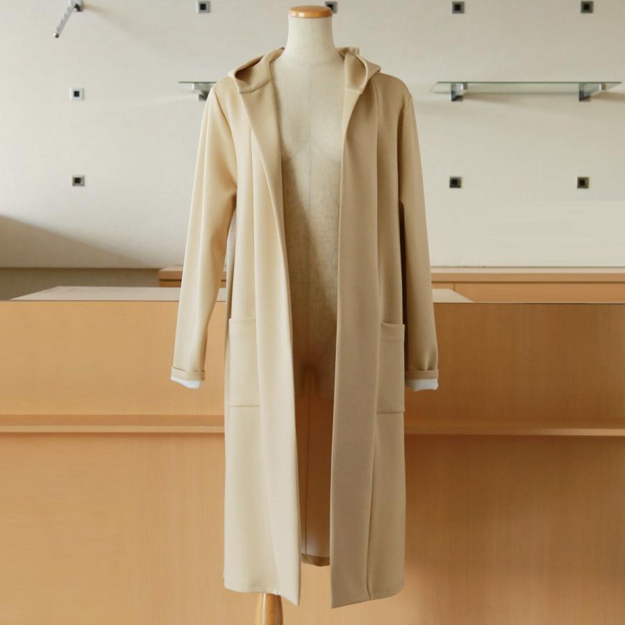 Priority プライオリティ ロングコート トレンチ リバーシブル フード