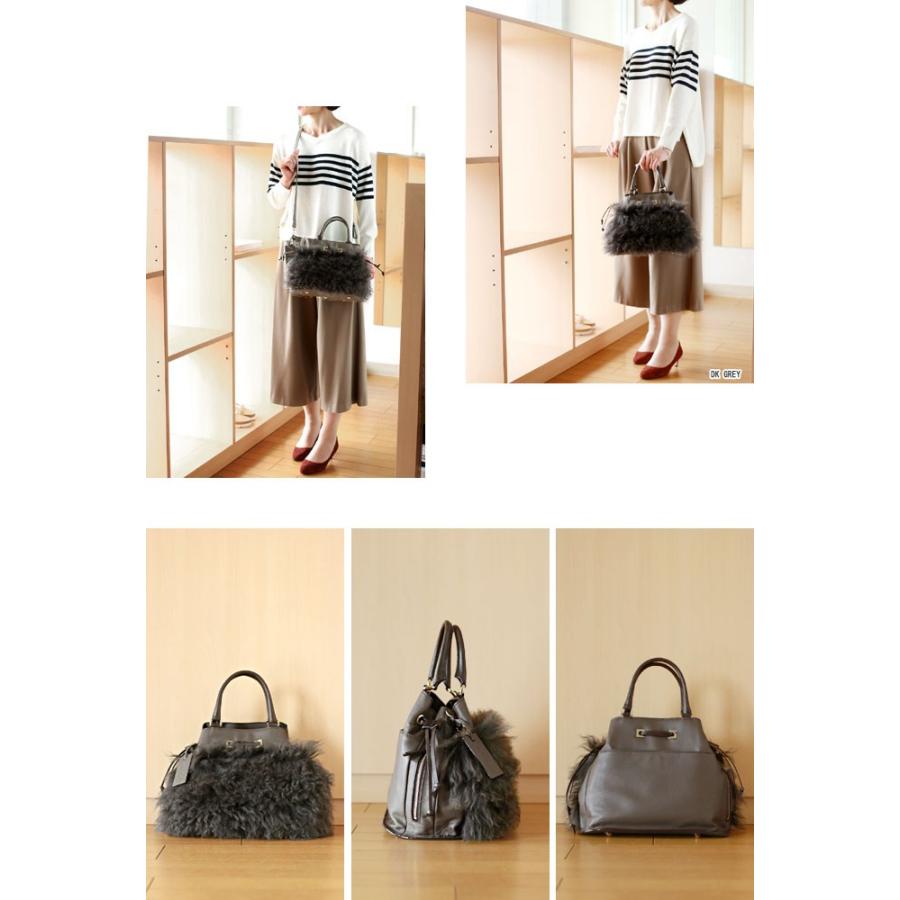 SALE PotioR（ポティオール）ラムファー巾着2WAY バッグ =PAULA(ポーラ