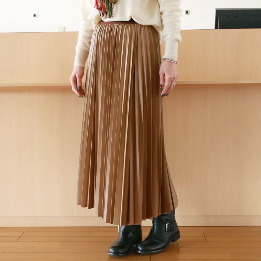 PASSIONE (パシオーネ) エラスティックストライプウエスト エコレザー  