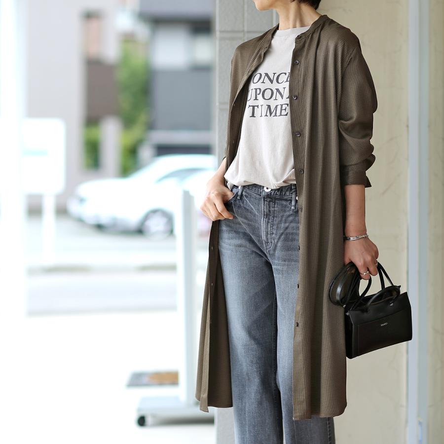 Munich (ミューニック) トロ味ハウンドトゥースチェック ロングシャツ  