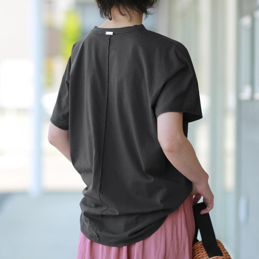 MICA&DEAL マイカ＆ディール　コットン レタード Tee 日本製　F MICA&DEAL MICA＆DEAL (マイカ＆ディール) ルーミードルマン