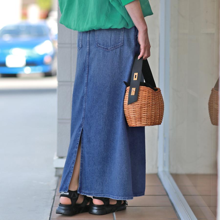 アッパーハイツ デニムマキシスカート23新品 upper hights-