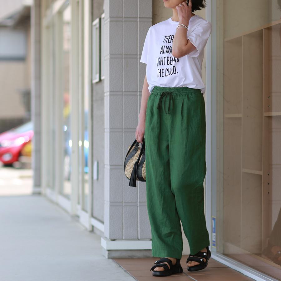 Munich（ミューニック） フレンチ リネン リラックスワイドパンツ