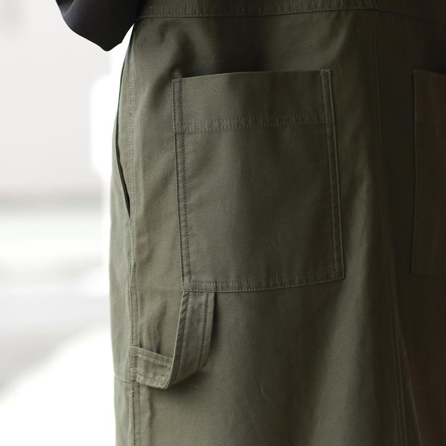 【タグ付き未使用】アッパーハイツ　D.I.Y APRON DRESS　オリーブ タグ付き未使用】アッパーハイツ D.I.Y APRON DRESS オリーブ