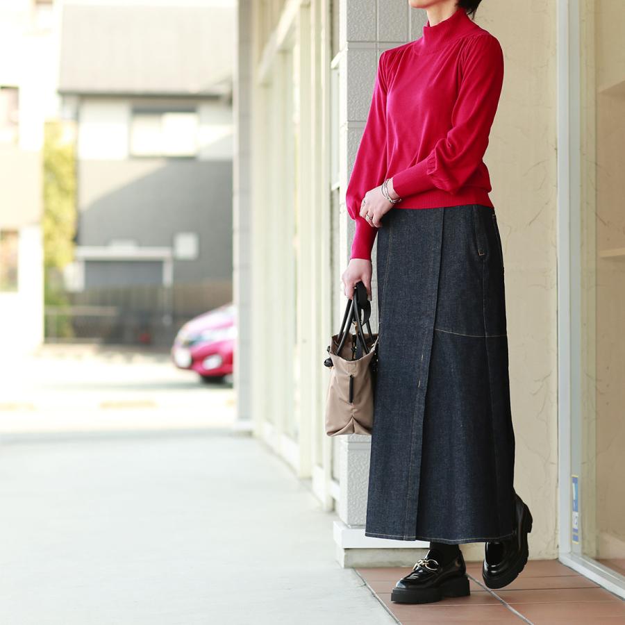 BEATRICE (ベアトリス) スタイルアップモックネック＆パフスリーブ  