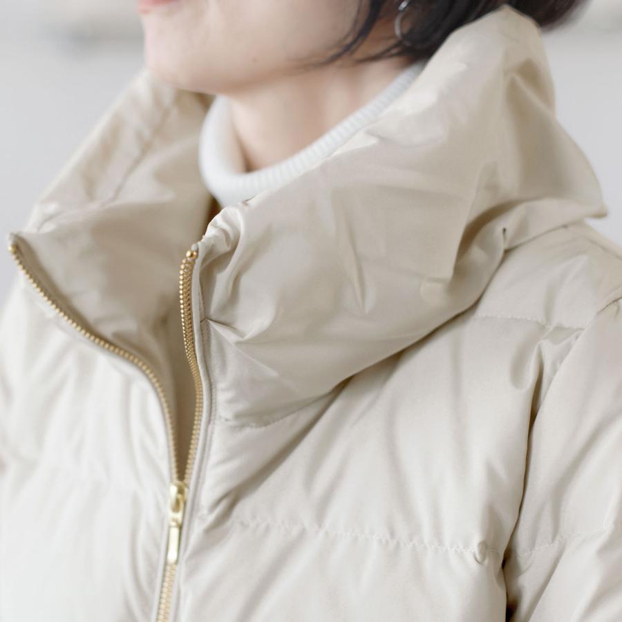 PASSIONE（パシオーネ） リブ切替スリーブ ショート ダウンコート