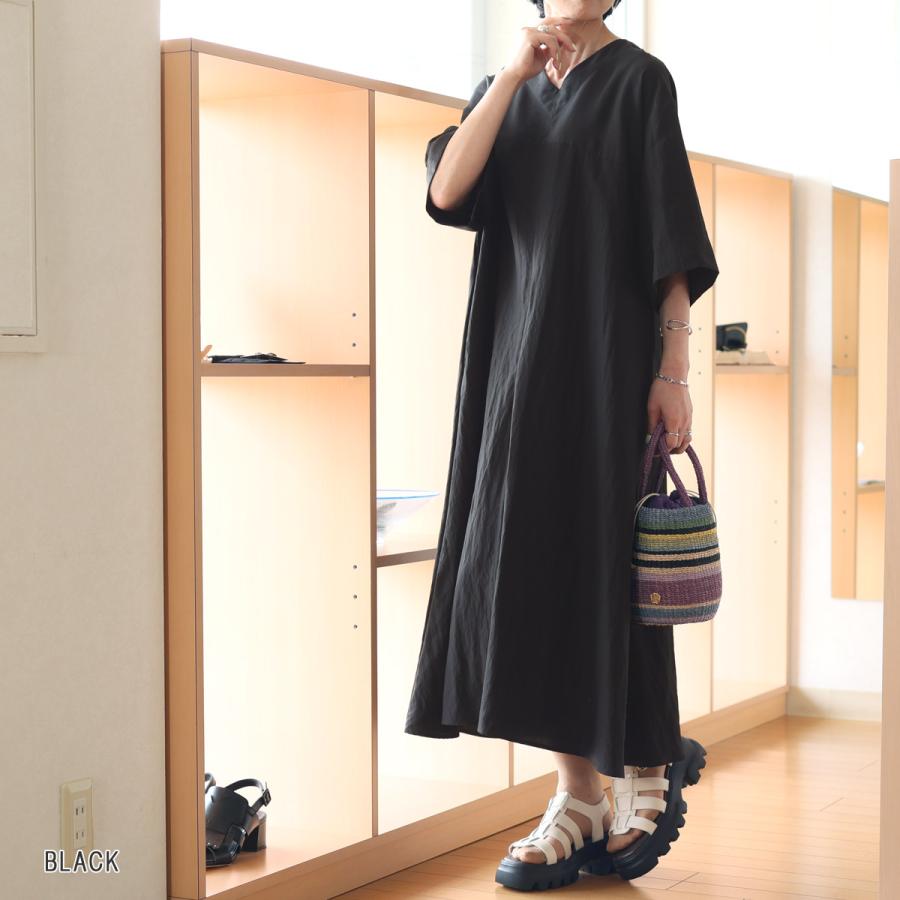 MANON (マノン) Vネック ルーミードレープワンピース : planino - 通販 