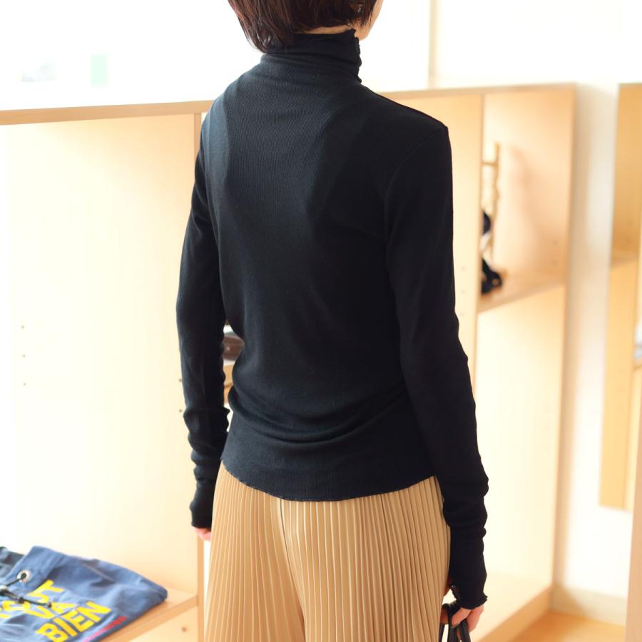 TICCA（ティッカ） ウール＆シルクテレコ ハイモックネック トップス 