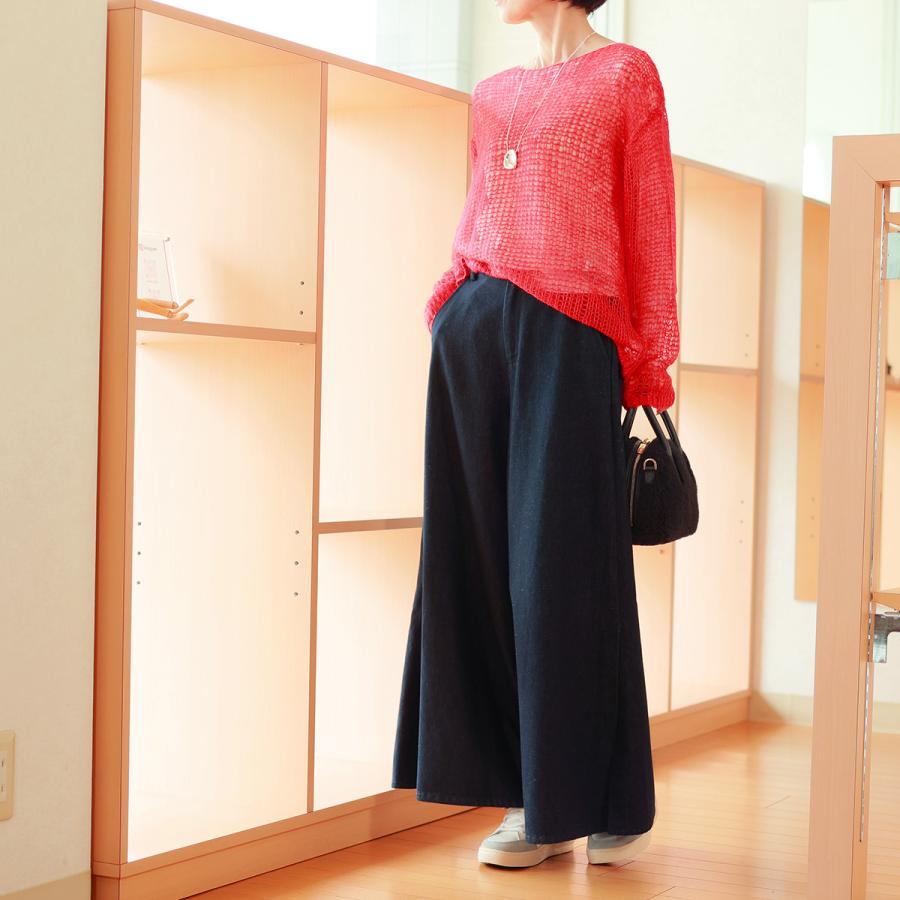 Dignite collier（ディニテコリエ） シアーメッシュ ルーミーニット