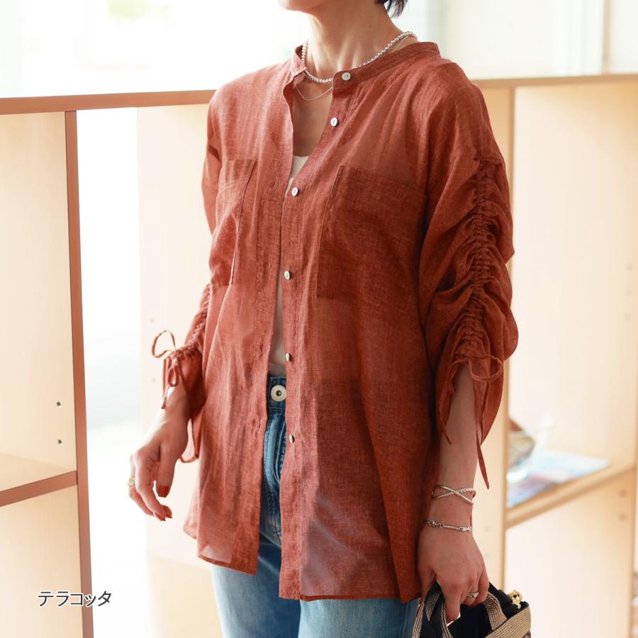 極美品】PLAN C オレンジ 長袖プルオーバーシャツ Lサイズ ENFOLD