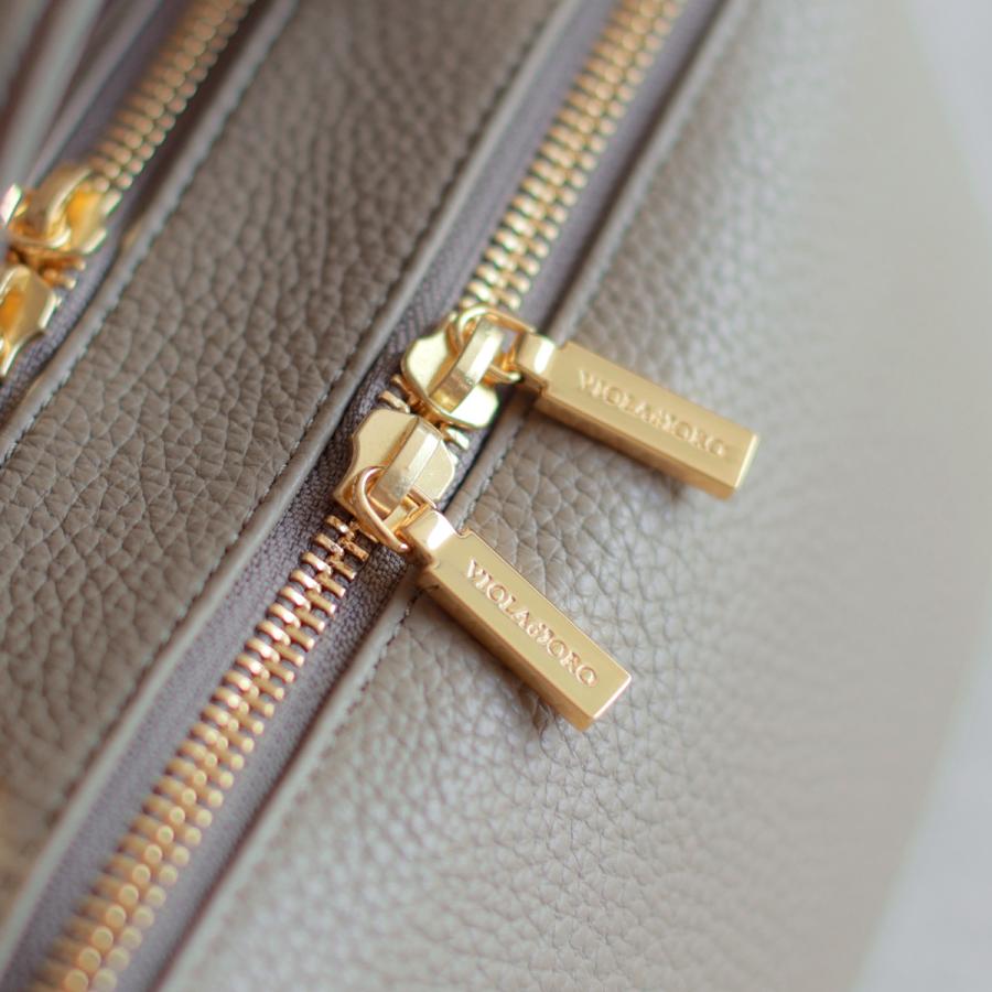 VIOLAd'ORO (ヴィオラドーロ)　イタリアンシュリンクレザー 2WAYハンドル ミニボストンバッグ_9