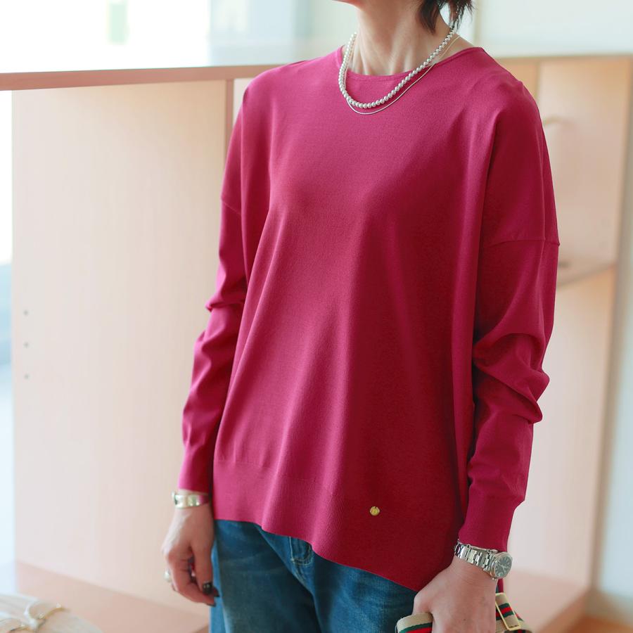 Dignite collier（ディニテコリエ） ユル華奢見えニット : planino