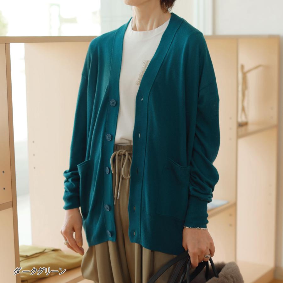 C.T.plage（シーティープラージュ） シルク＆カシミア トロ味 Vネック