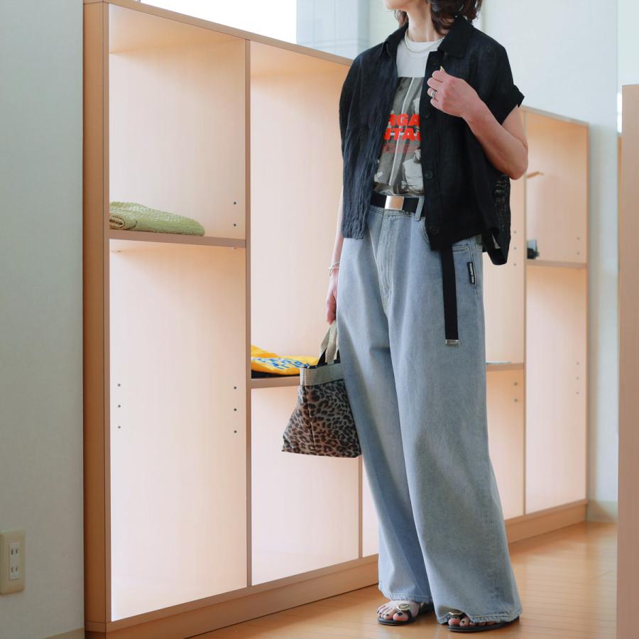 M53. (エムゴーサン) ボーイフレンドワイドデニム whith GIベルト