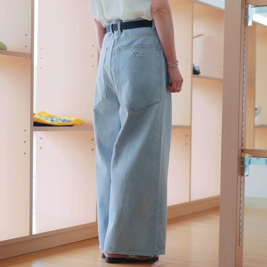 M53. (エムゴーサン) ボーイフレンドワイドデニム whith GIベルト