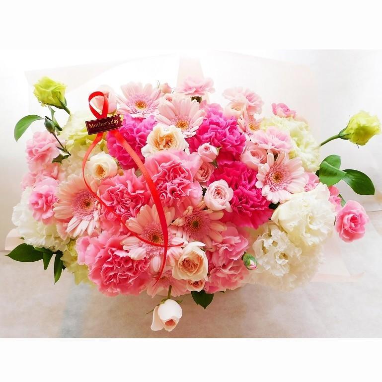 感謝が伝わる母の日ギフト 　フラワーガーデン　　ピンク　生花　カーネーション　アレンジメント　フラワーガーデン　L　　mother's day　gift　flower garden_6