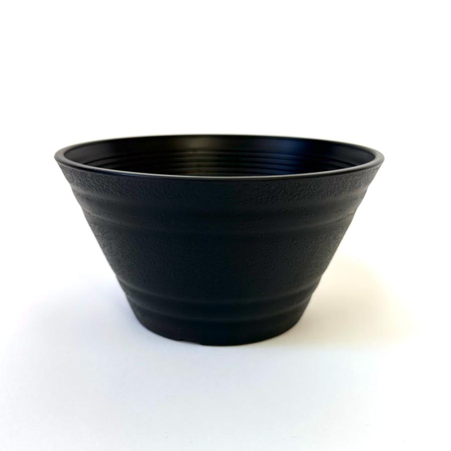 平鉢15号×10個入り（黒・白） セラアート 植木鉢 おしゃれ 黒色 多肉