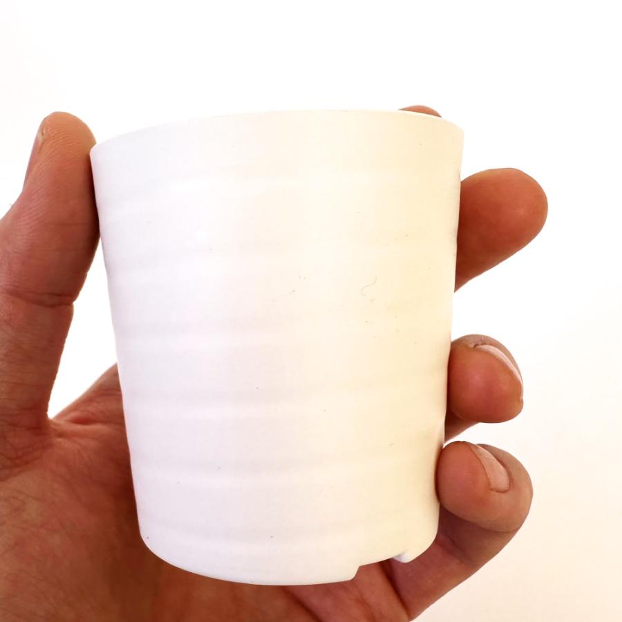 プラ鉢】2.5号 プラスチック鉢 1個（白・黒）セラアート長鉢 おしゃれ