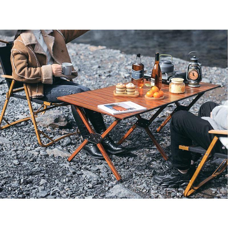 アウトドア 折りたたみ テーブル ロールテーブル 軽量 コンパクト ロールトップ キャンプテーブル 簡単組立 収納バッグ付 インテリア キャ 折りたたみ テーブル ロールテーブル 軽量 コンパクト ロールトップ キャンプテーブル 簡単組立 収納バッグ付 インテリア ：