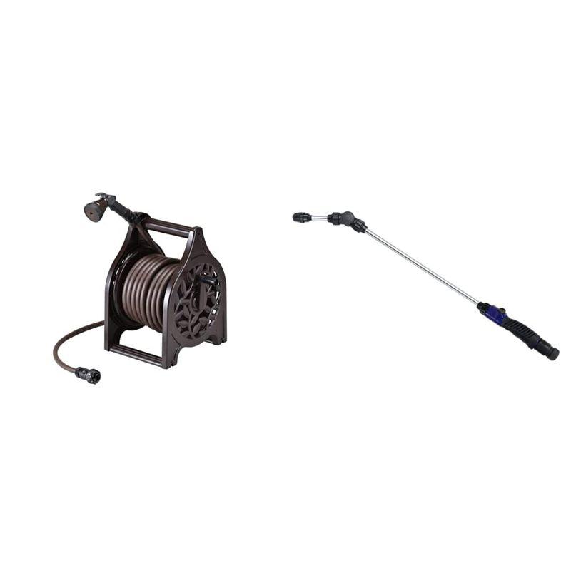 グリーンライフ(GREEN LIFE) 大水量ノズル アルミ鋳物ホースリール 20m スーパージェットロングノズルIIセット 2023032617405101048plantar