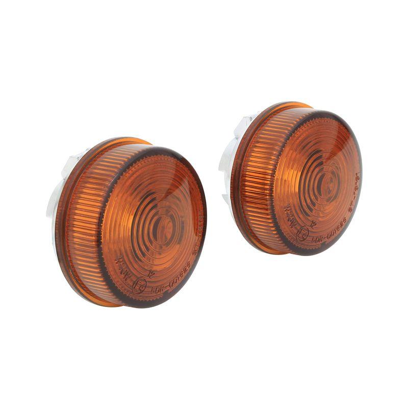 シフトアップ(SHIFT UP) 純正タイプカスタムウインカーレンズ ダークオレンジ 2個入 リトルカブ 20737110 