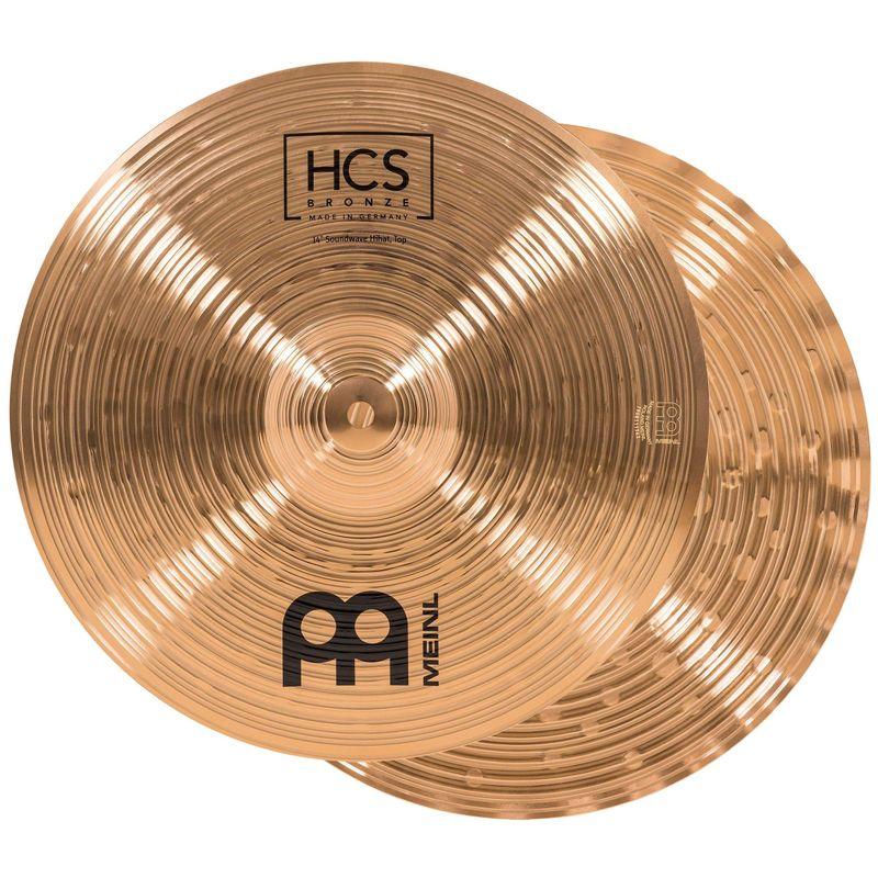 MEINL Cymbals マイネル HCS Bronze Series ハイハットシンバル 14" Soundwave Hihat ペア 2023040402162600935