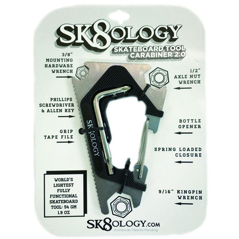 SK8OLOGY CARABINER SKATE TOOL 2.0 SK8CARA2.0 MT/BK 20230404203601
