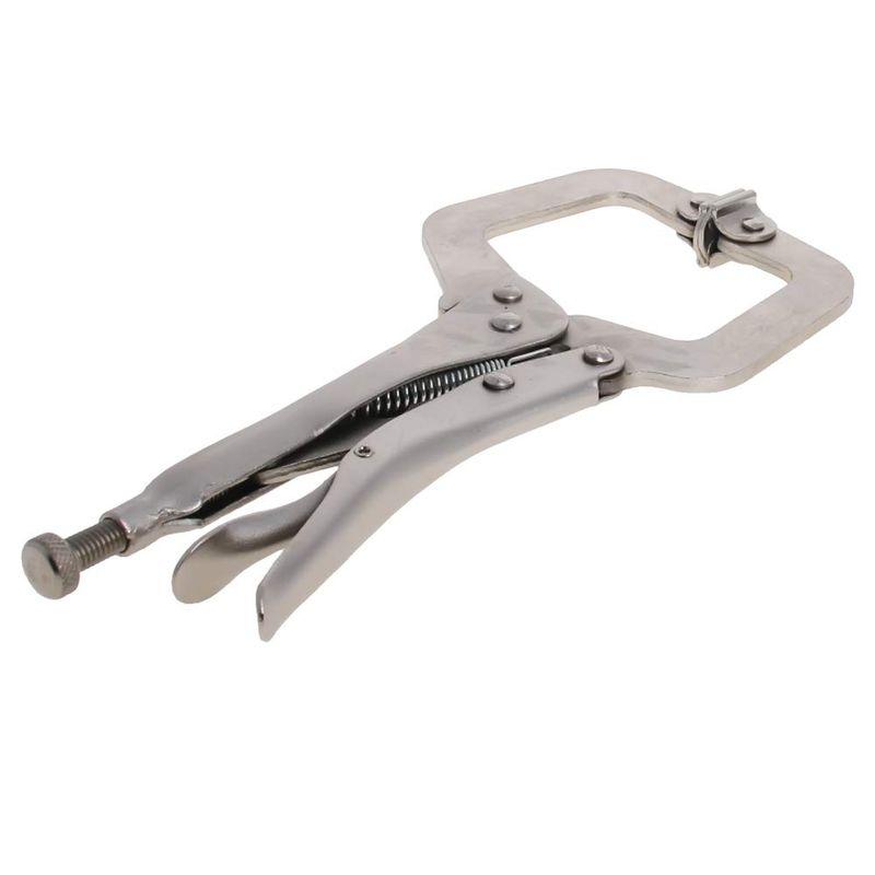 Utoolmart?C型ロッキングプライヤー ハンドクランプ クランプ ロック Cクランプ ?1個入り 9インチスムースハンドル 45鋼