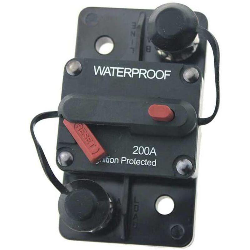 zmart 200A 防水 回路 ブレーカー ヒューズ リセット 1248V DC 車 ボート 自動車 サーキット ブレーカー