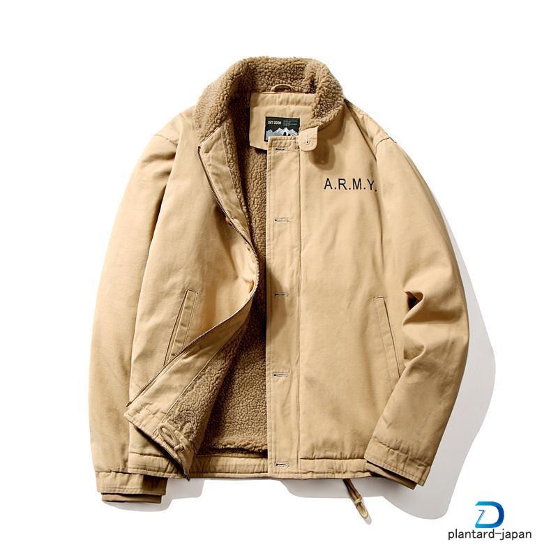 米軍N-1 デッキジャケットU.S.N. ボアジャケット デッキジャケット メンズ ミリタリー N1 U.S.NAVY 米海軍 米軍