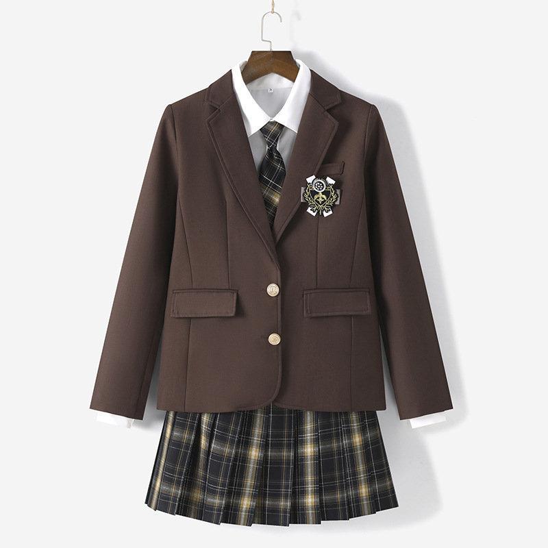 新品 ブレザー 女子 スクールブレザー レギュラータイプ 高校 学生 中学 通学 ジャケット アウター 紺 2ボタン 無地 JK 卒業式 スーツ｜plantard-japan｜04