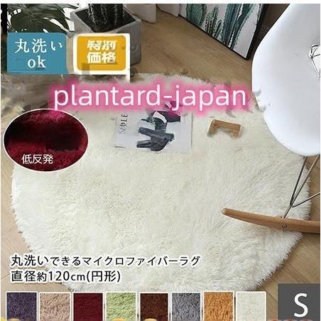 ラグ 円形 洗える ラグマット カーペット 北欧 丸 直径 120 40かわいい